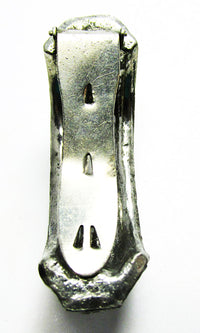 Vintage 1930s Costume Jewelry Gorgeous Art Deco Diamante Dress Clip - Back - Thumbnail