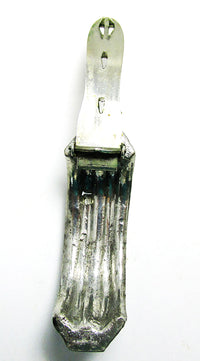 Vintage 1930s Costume Jewelry Gorgeous Art Deco Diamante Dress Clip - Back - Thumbnail