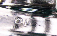 KTF (Trifari) Vintage 1930s Art Deco Emerald Diamante Rare Dress Clips - Mark - Thumbnail
