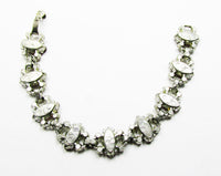 Antique 1910s Exceptional Early Century Diamante Pot Metal Bracelet - Back - Thumbnail