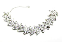 Sarah Coventry Vintage Jewelry 1960s Geometric Diamante Bracelet - Front - Thumbnail