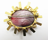 Vintage Mid Century 1950s Striking Avant-Garde Abstract Pin - Thumbnail