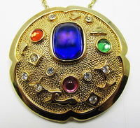 Park Lane Vintage Bold Retro Contemporary Style Pin/Pendant - Thumbnail
