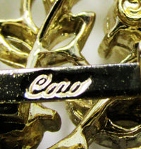 Gorgeous Coro 1960s Designer Diamante and Pearl Floral Bouquet Pin - Signature - Thumbnail