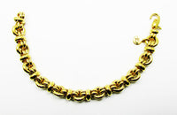 Pilar Crespi Vintage 1980s Gold Contemporary Style Link Bracelet - Front - Thumbnail