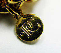 Pilar Crespi Vintage 1980s Gold Contemporary Style Link Bracelet - Signature - Thumbnail