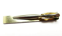Hickok 1950 Men's Vintage Jewelry Mid Century Gold Minimalist Tie Clip - Back - Thumbnail