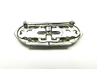 1930s Vintage Costume Jewelry Distinctive Art Deco Diamante Duette
