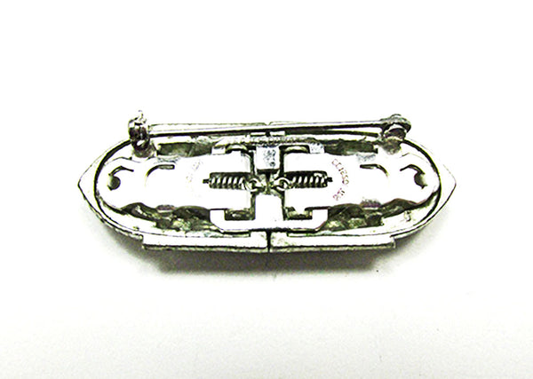 1930s Vintage Costume Jewelry Distinctive Art Deco Diamante Duette