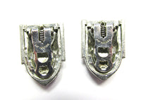 1930s Vintage Costume Jewelry Distinctive Art Deco Diamante Duette