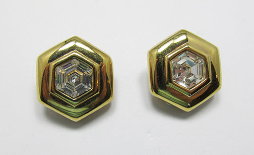 Swarovski Vintage 1970s Eye-Catching Contemporary Style Earrings