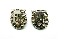 1930s Vintage Jewelry Magnificent Art Deco Floral Diamante Duette - Clip Backs - Thumbnail