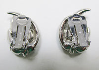 Eisenberg Vintage 1950s Exquisite Rhinestone Floral Earrings - Thumbnail