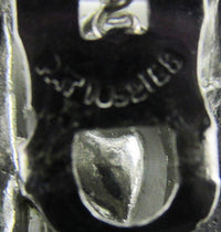 Vintage 1930s Costume Jewelry Delicate Art Deco Geometric Dress Clip - Patent Number - Thumbnail
