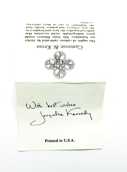 Camrose & Kross Vintage Jewelry Iconic Jacqueline Kennedy Bracelet - Documentation