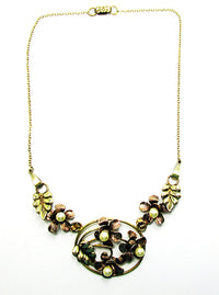 Raleigh 1940s Vintage Exquisite Pearl Floral Necklace and Earrings Set - Necklace - Thumbnail
