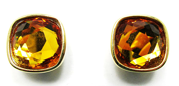 Swarovski Vintage Jewelry Retro Diamante Contemporary Style Earrings - Front