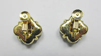 Castlecliff Vintage Retro Lovely Pearl Geometric Button Earrings - Thumbnail