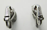 Napier Vintage Mid Century 1950s Minimalist Rhinestone Earrings - Thumbnail
