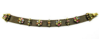 Vintage Jewelry 1950s Mid-Century Exceptional Diamante Mesh Bracelet - Front - Thumbnail