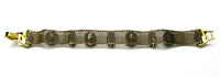 Vintage Jewelry 1950s Mid-Century Exceptional Diamante Mesh Bracelet - Back - Thumbnail