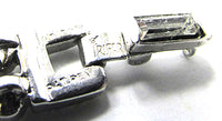 Crown Trifari Vintage Jewelry 1940s Art Deco Style Diamante Bracelet - Signature - Thumbnail