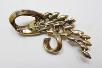 Vintage Mid Century 1950s Breathtaking Rhinestone Floral Spray Pin - Thumbnail