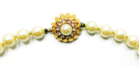1950s Vintage Jewelry Beautiful Classic Elegant Ivory Pearl Necklace - Clasp - Thumbnail