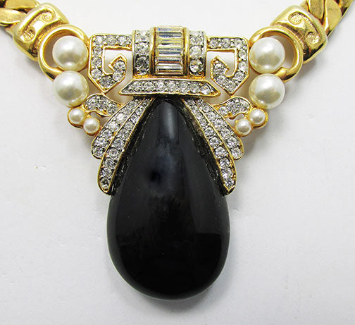 Craft Vintage Dazzing Retro Runway Necklace