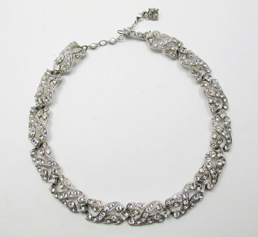 Vintage 1950s Stunning Mid Century Rhinestone Necklace