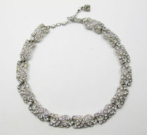 Vintage 1950s Stunning Mid Century Rhinestone Necklace
