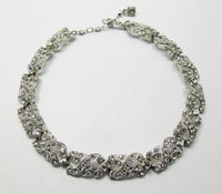 Vintage 1950s Stunning Mid Century Rhinestone Necklace