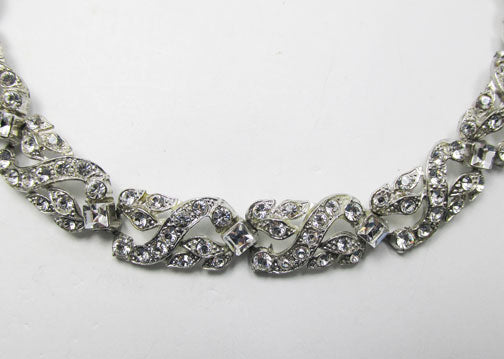 Vintage 1950s Stunning Mid Century Rhinestone Necklace