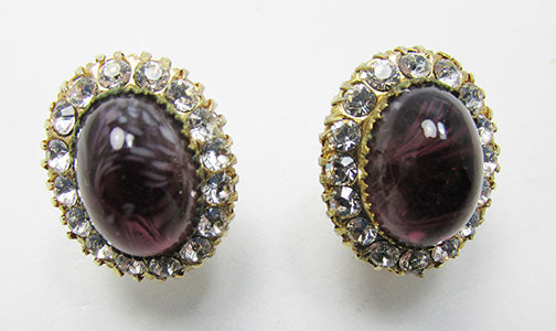 Vintage 1960s Beautiful Contemporary Style Button Earrings