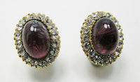 Vintage 1960s Beautiful Contemporary Style Button Earrings - Thumbnail