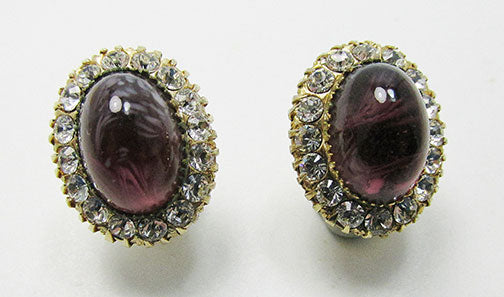 Vintage 1960s Beautiful Contemporary Style Button Earrings