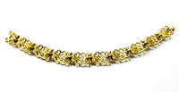 Crown Trifari Vintage Jewelry 1950s Mid-Century Pearl Floral Bracelet - Back - Thumbnail