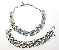 Star Vintage 1950s Jewelry Mid-Century Diamante Necklace and Bracelet