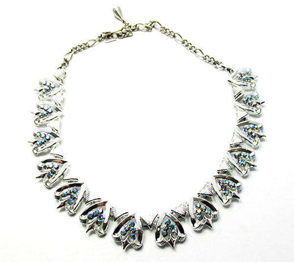 Star Vintage 1950s Jewelry Mid-Century Diamante Necklace and Bracelet - Necklace