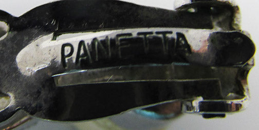 Panetta Vintage 1950s Delicate Pearl and Rhinestone Earrings