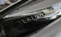 Boucher Vintage Eye-Catching 1930s Sterling Silver Ribbon Bow Pin - Thumbnail