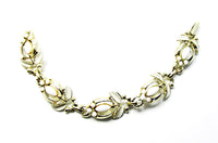 Vintage 1950s Jewelry Mid-Century Diamante Necklace, Bracelet, and Pin - Bracelet - Thumbnail