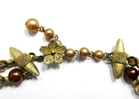 Vendome 1960s Vintage Shades of Autumn - Closure Detailn Necklace and Earrings Set - Thumbnail