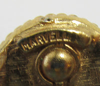 Marvella Vintage Elegant Pave Set Rhinestone Button Earrings - Thumbnail