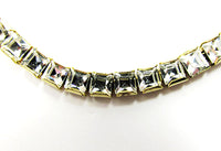 Vintage Elegant Retro Contemporary Style Rhinestone Tennis Bracelet - Close Up - Thumbnail