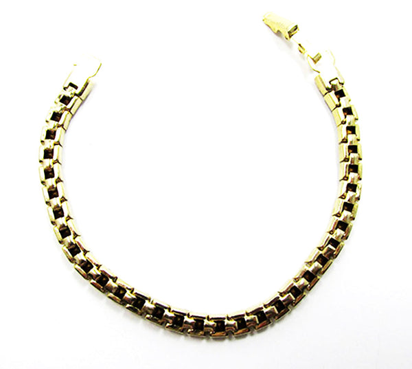 Vintage Elegant Retro Contemporary Style Rhinestone Tennis Bracelet - Back