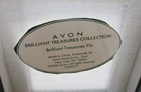 Avon Retro Emerald Green Contemporary Style Drop Pin - Thumbnail