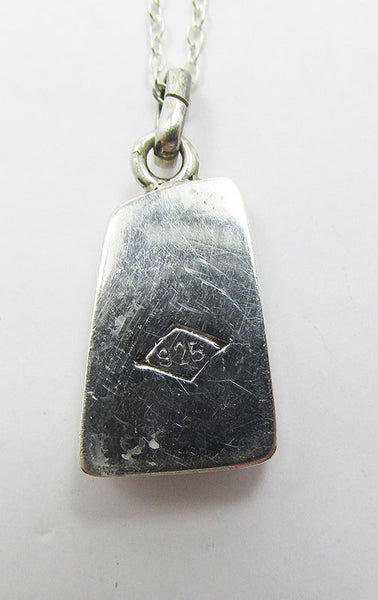 Vintage Retro Geometric Contemporary Style Pink Gemstone Pendant