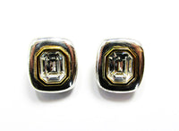 Premier Designs 1980s Vintage Contemporary Style Diamante Set - Earrings - Thumbnail