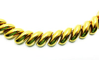 St. John 1960s Vintage Jewelry Contemporary Style Gold Link Necklace - Close Up - Thumbnail